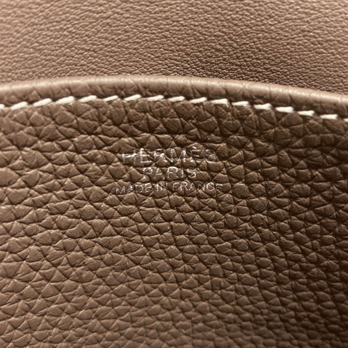 エルメス アルザン25 エトープ シルバー金具 ハンドバッグ 中古 商品画像7