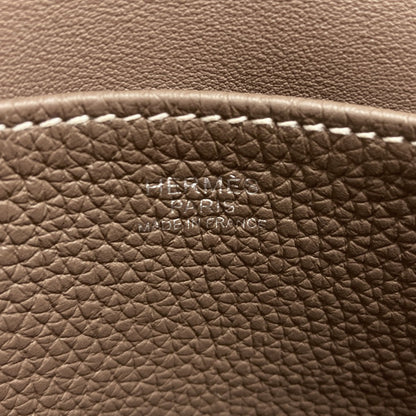 エルメス アルザン25 エトープ シルバー金具 ハンドバッグ 中古 商品画像7