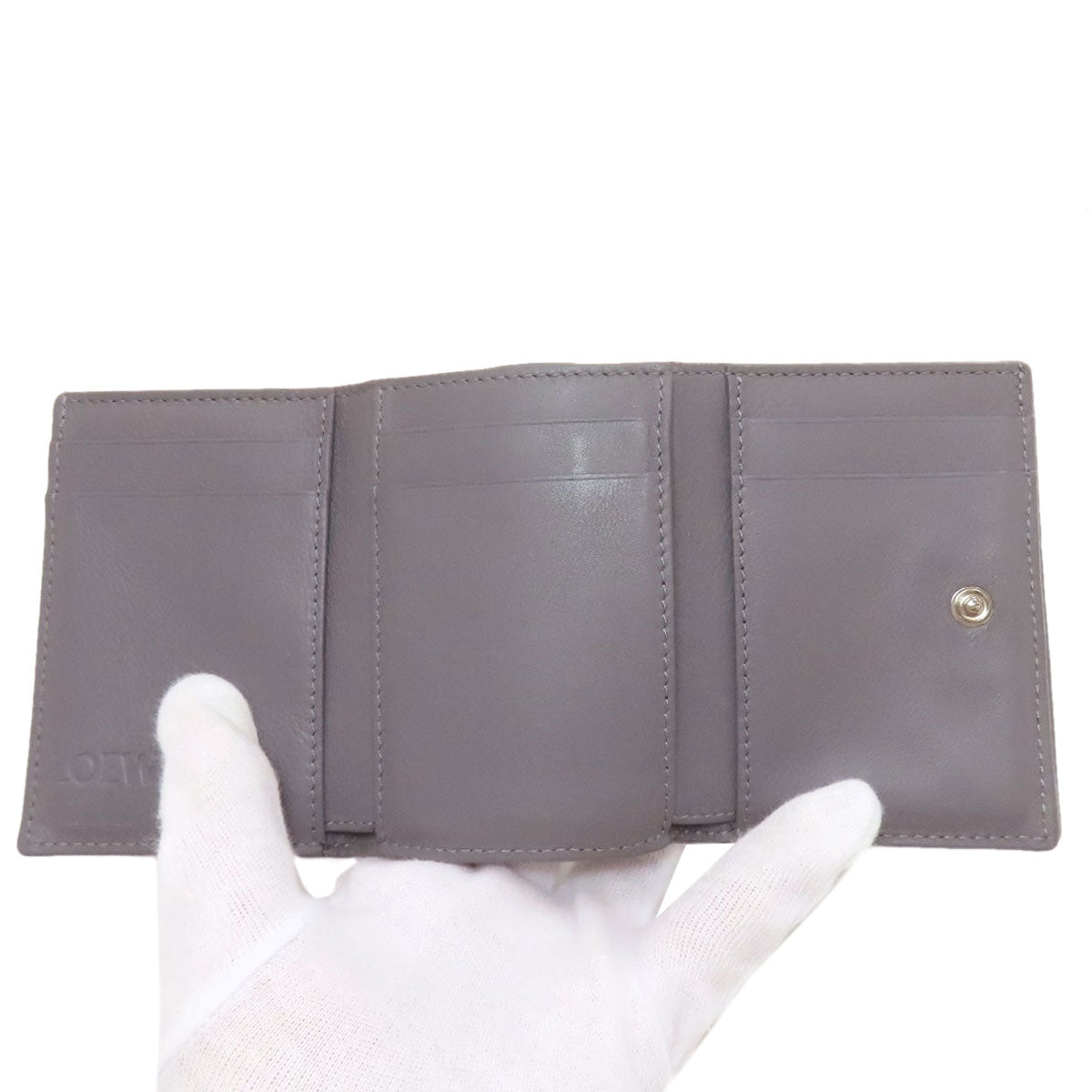 ロエベ アナグラム トライフォールド 三つ折り財布（小銭入れあり） 中古 商品画像5