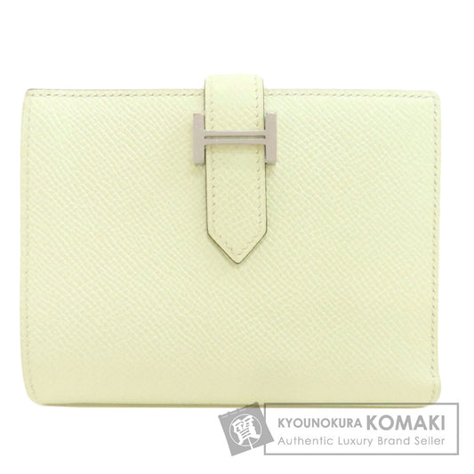 エルメス ベアンコンパクト ヴェールフィズ シルバー金具 二つ折り財布（小銭入れあり） 中古 商品画像1