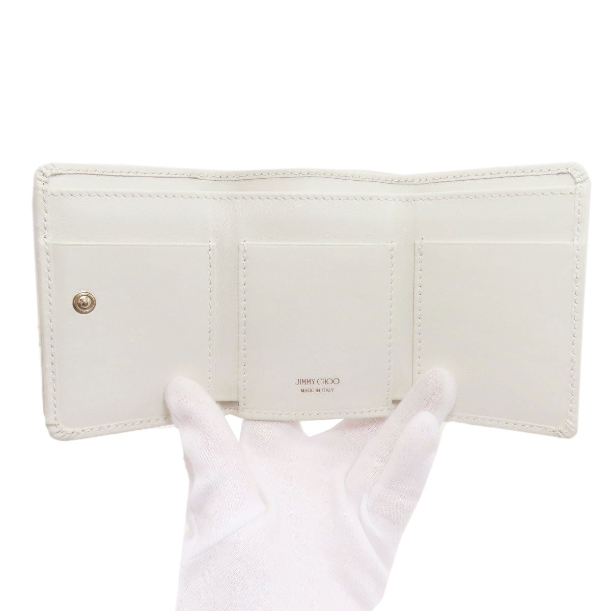 ジミーチュウ スターモチーフ スタッズ 三つ折り財布（小銭入れあり） 中古 商品画像5