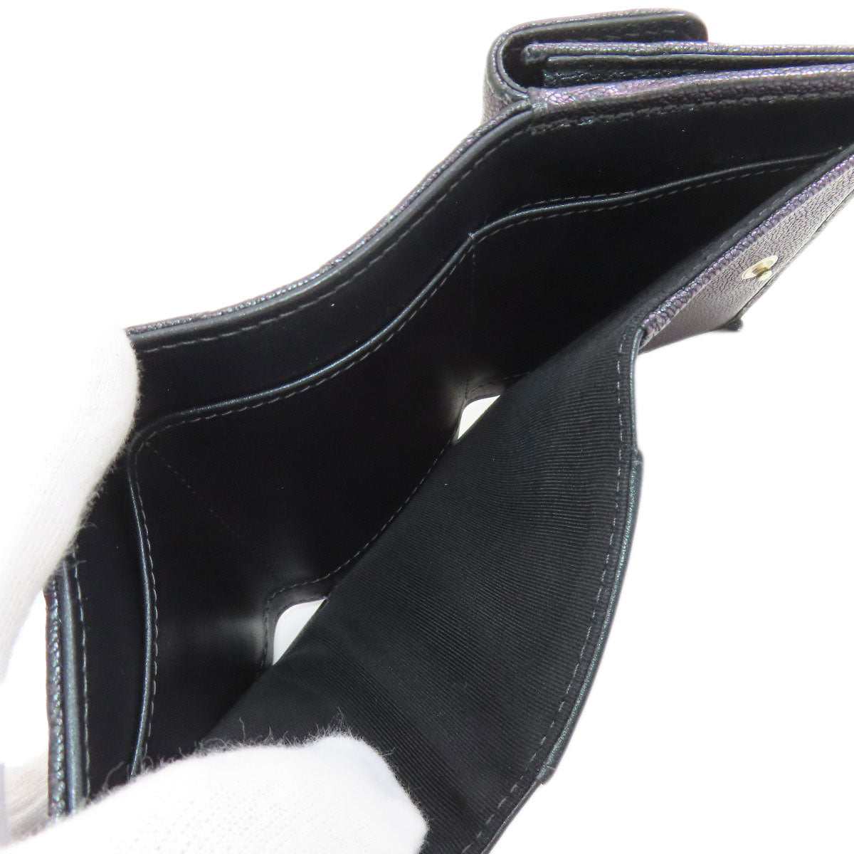 シャネル マトラッセ ココマーク ゴールド金具 三つ折り財布（小銭入れあり） 中古 商品画像7