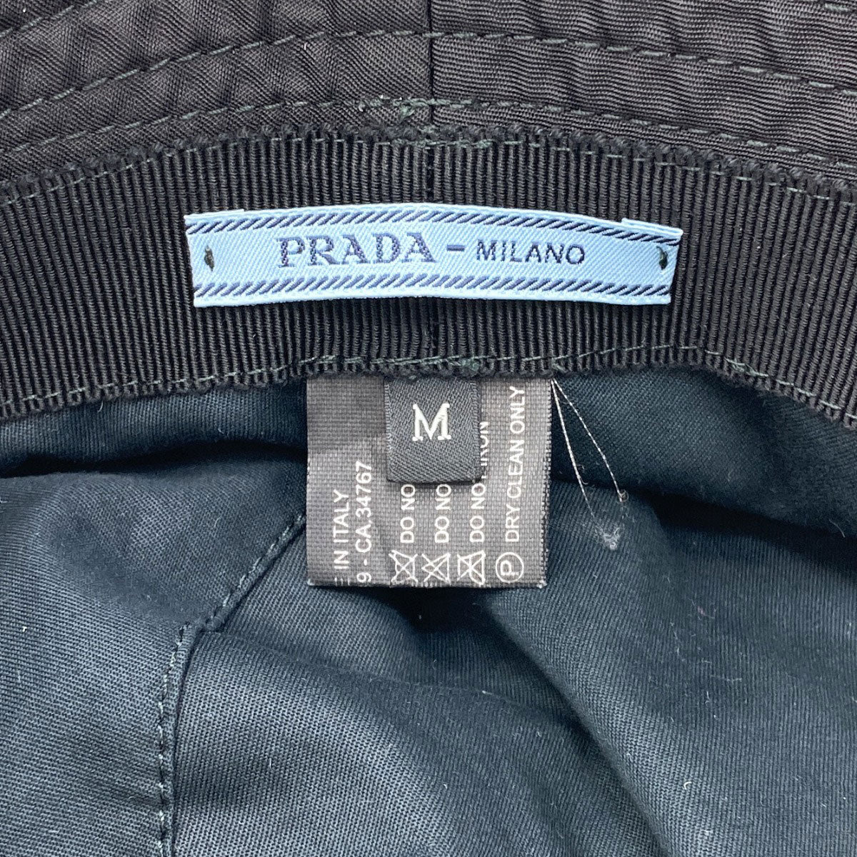 プラダ バケットハット ロゴ金具 帽子 中古 商品画像6