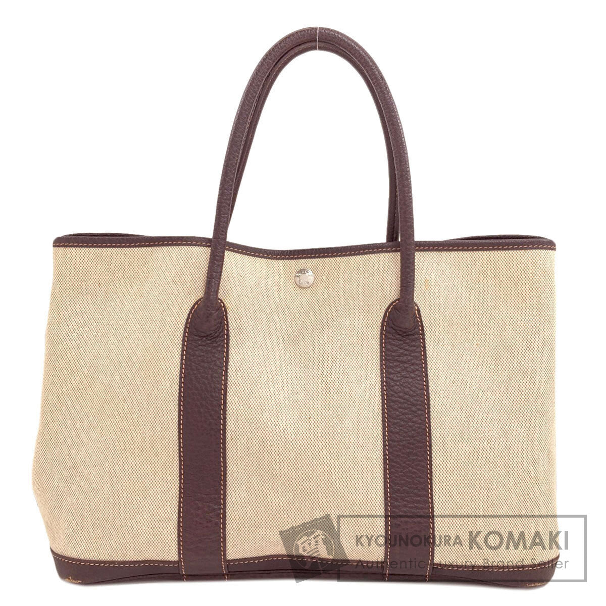 エルメス ガーデンパーティPM マロン シルバー金具 トートバッグ 中古 商品画像1