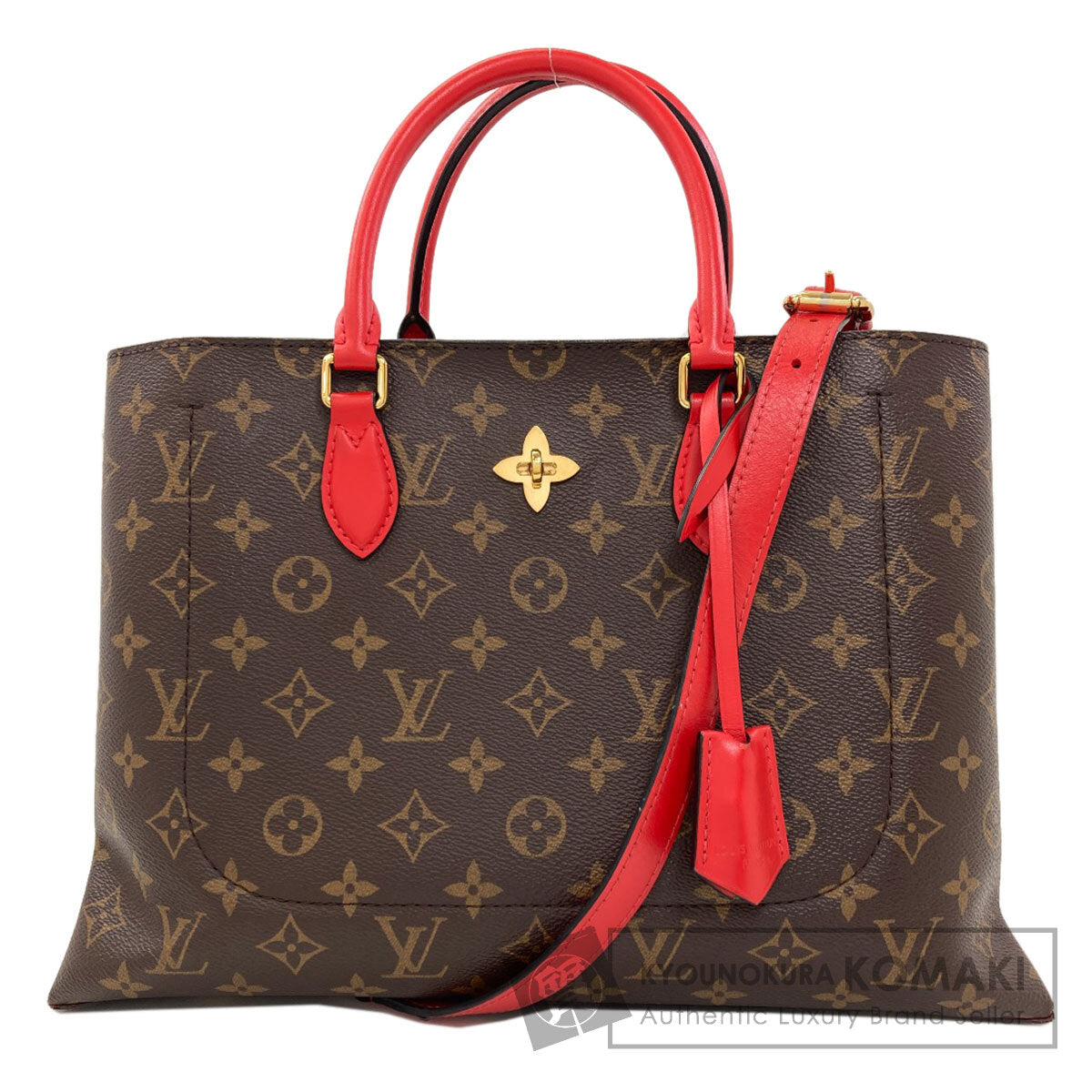ルイヴィトン M43553 フラワートート ハンドバッグ 中古 商品画像1