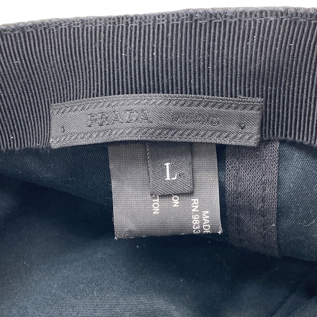 プラダ ロゴ 帽子 中古 商品画像6