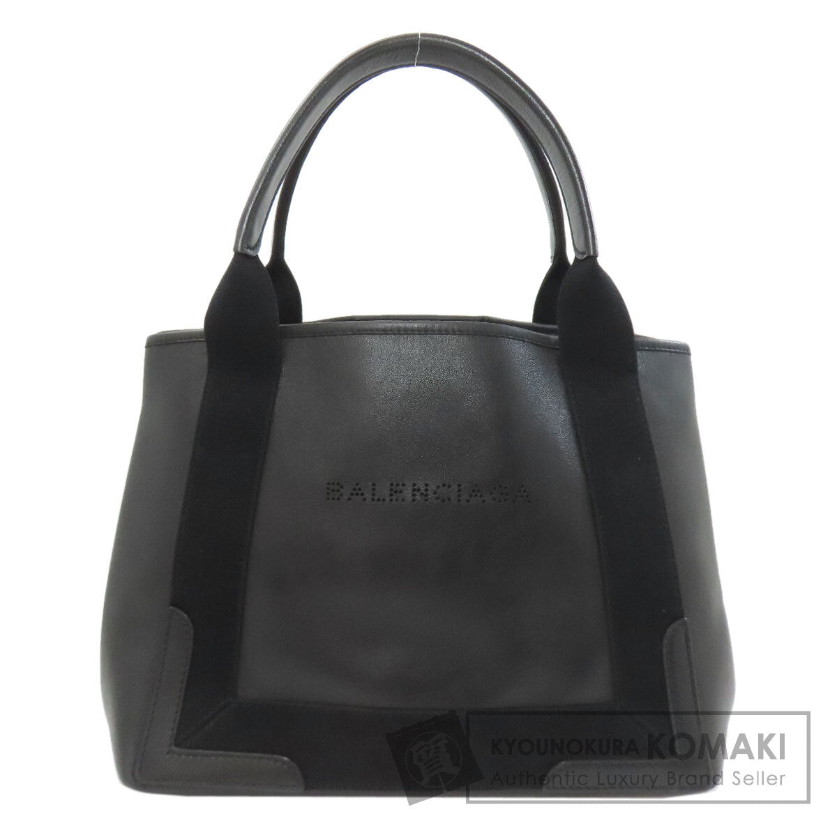 バレンシアガ 339933 ネイビーカバス トートバッグ 中古 商品画像1