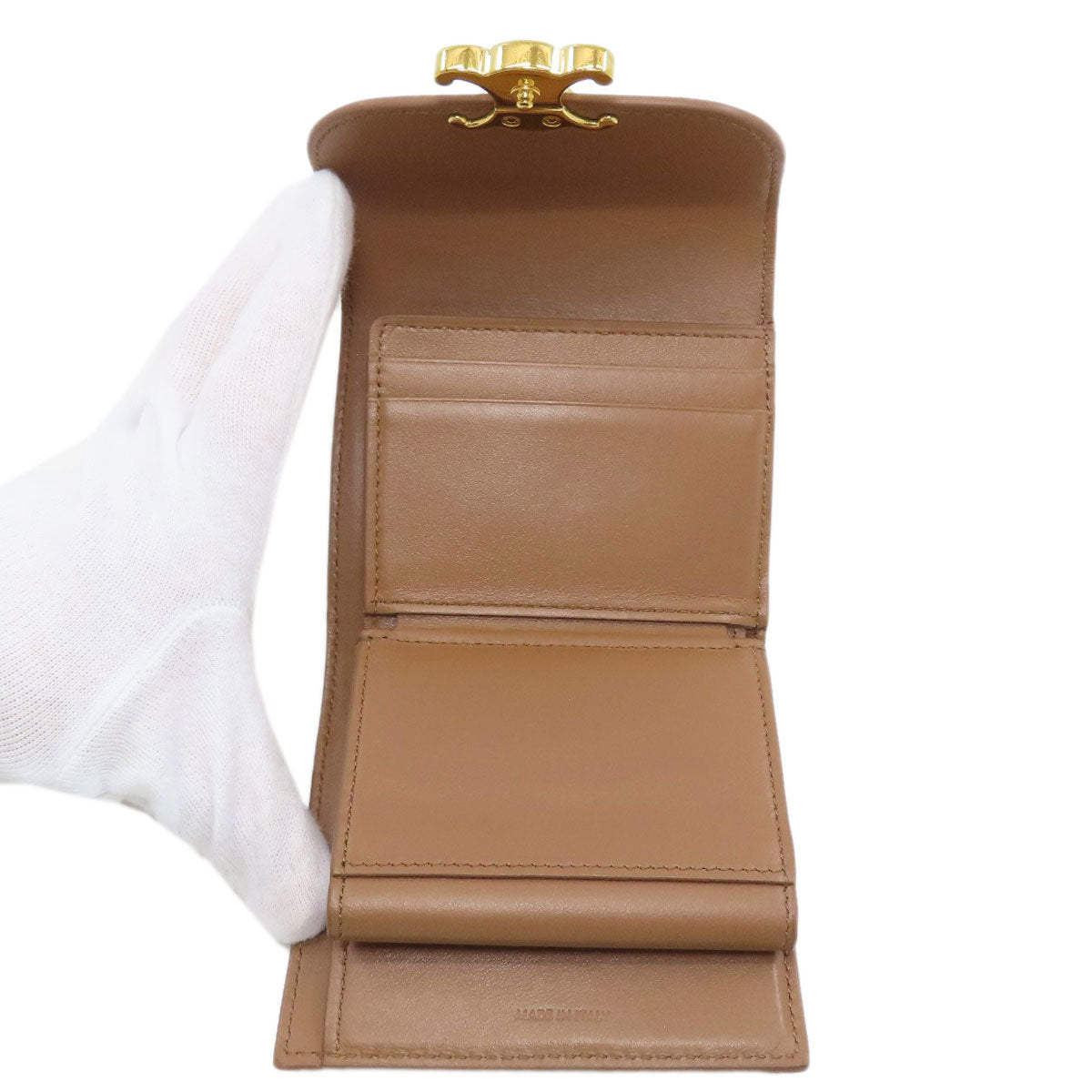 セリーヌ スモール フラップウォレット トリオンフ 三つ折り財布（小銭入れあり） 中古 商品画像5