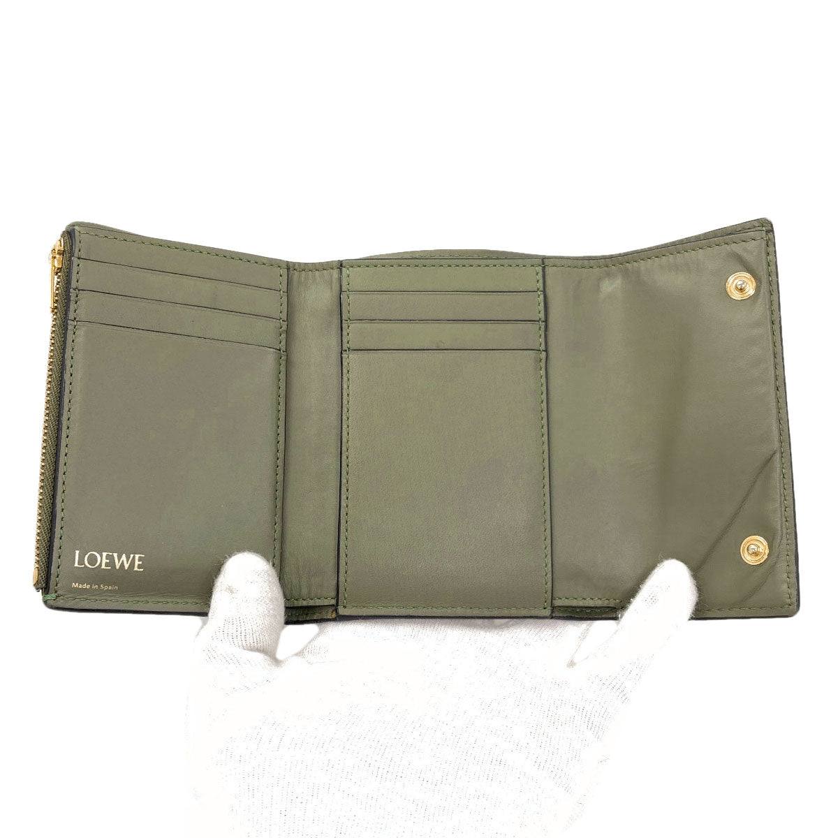 ロエベ リピート トライフォールド ウォレット 三つ折り財布（小銭入れあり） 中古 商品画像5