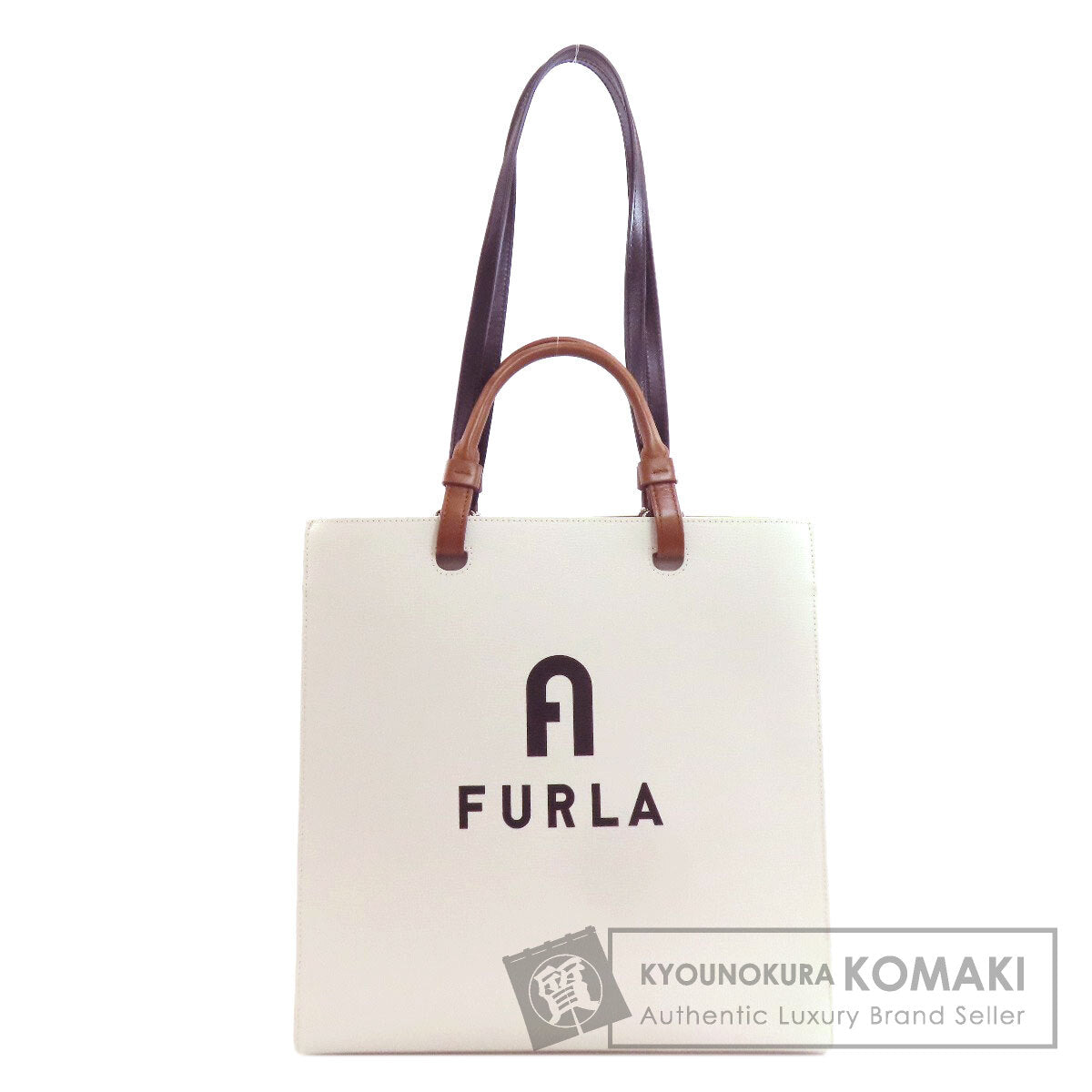 フルラ アーチロゴ 2WAY ハンドバッグ 中古 商品画像1
