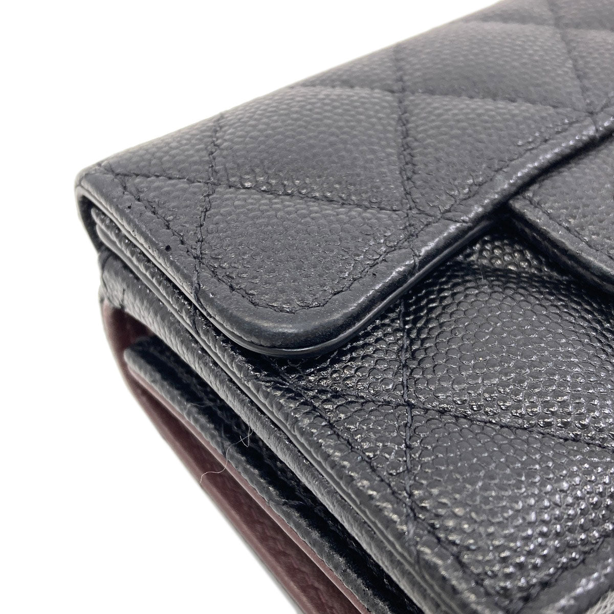 シャネル マトラッセ シルバー金具 三つ折り財布（小銭入れあり） 中古 商品画像13