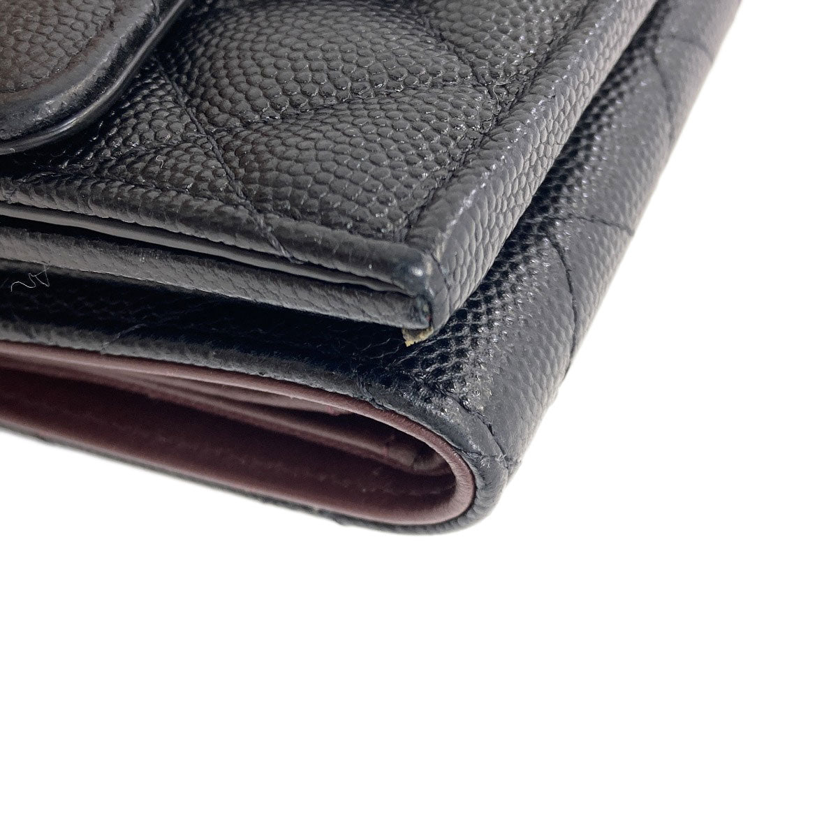 シャネル マトラッセ シルバー金具 三つ折り財布（小銭入れあり） 中古 商品画像14