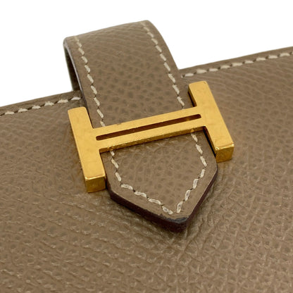 エルメス ベアンコンパクト エトープ ゴールド金具 二つ折り財布（小銭入れあり） 中古 商品画像11