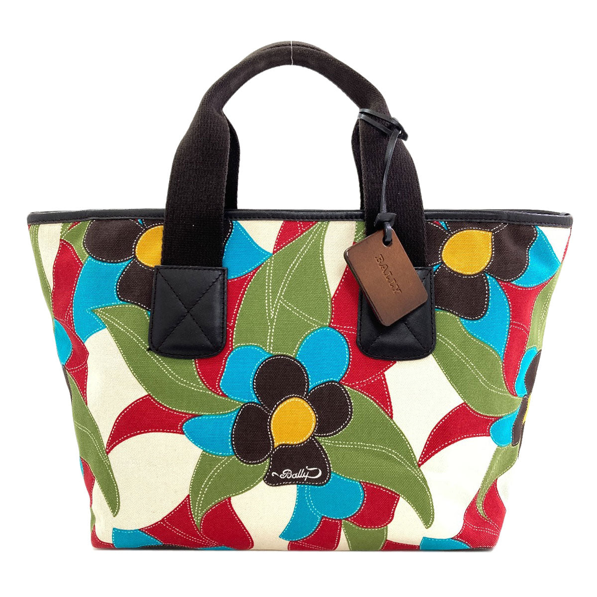 バリー フラワー柄 ハンドバッグ 中古 商品画像2