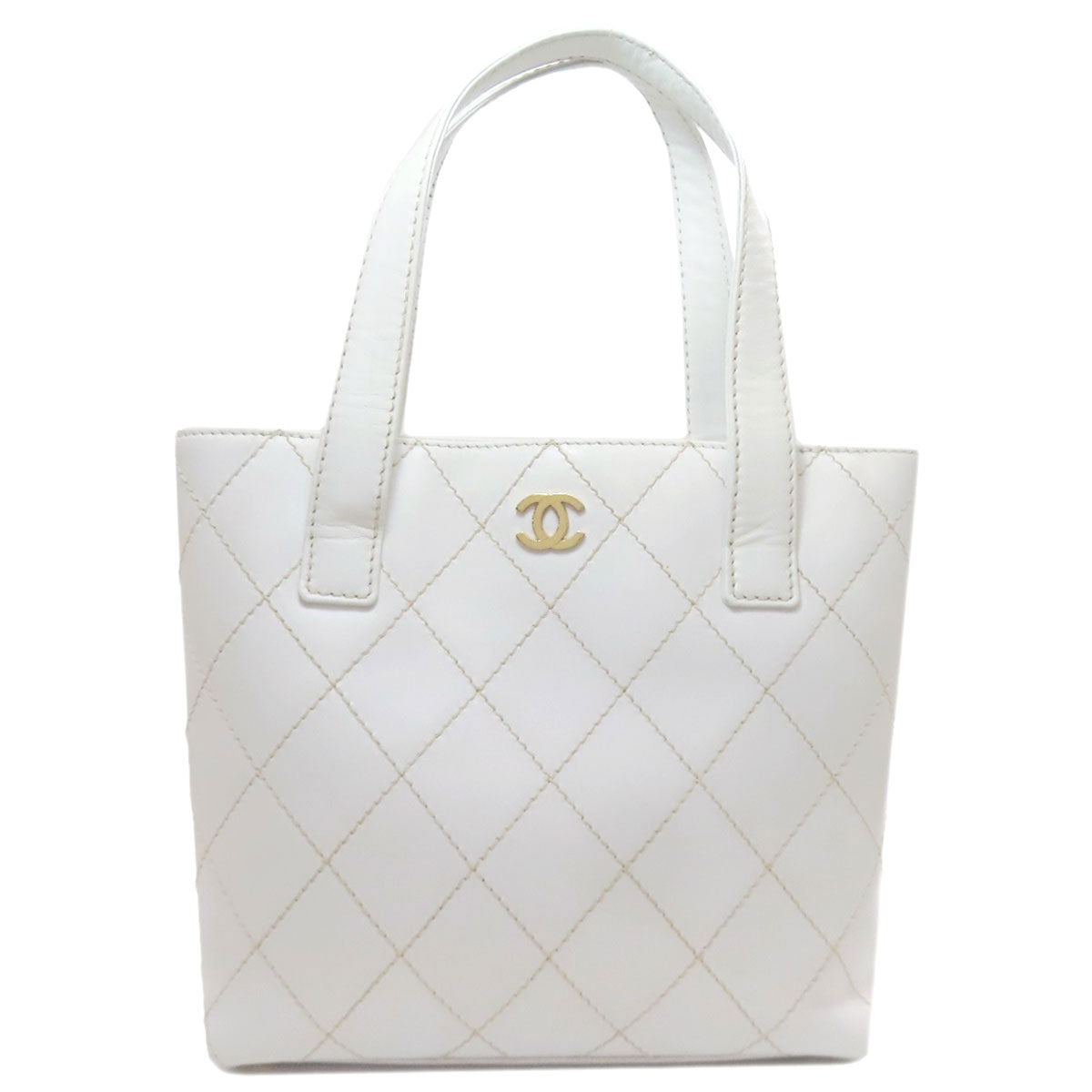 シャネル ワイルドステッチ ゴールド金具 トートバッグ 中古 商品画像2