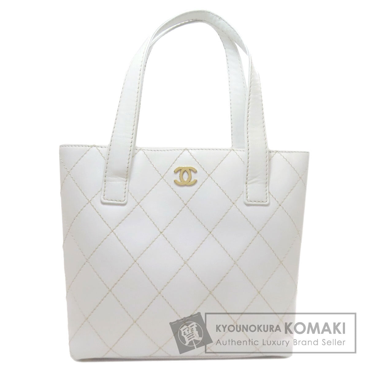 シャネル ワイルドステッチ ゴールド金具 トートバッグ 中古 商品画像1