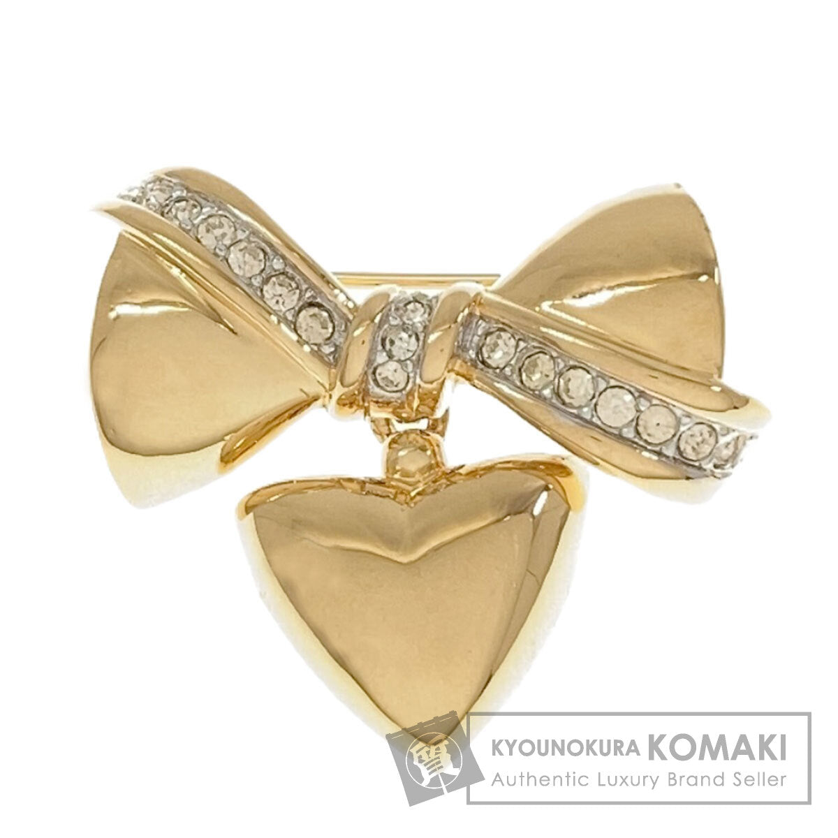 ニナ・リッチ リボン ハート ブローチ 中古 商品画像1
