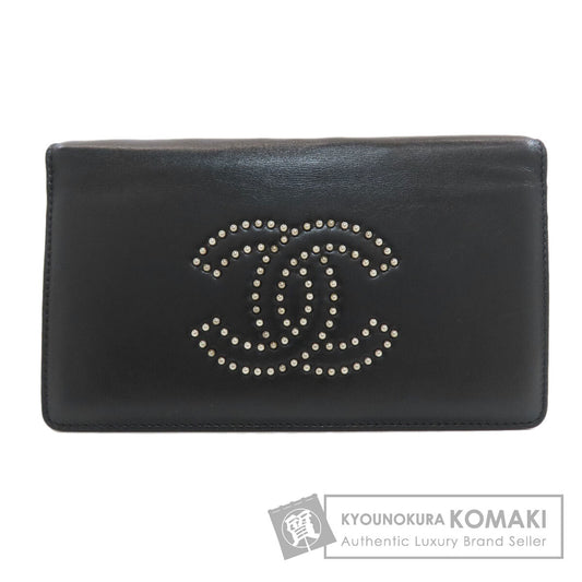 シャネル ココマーク スタッズ シルバー金具 長財布（小銭入れあり） 中古 商品画像1