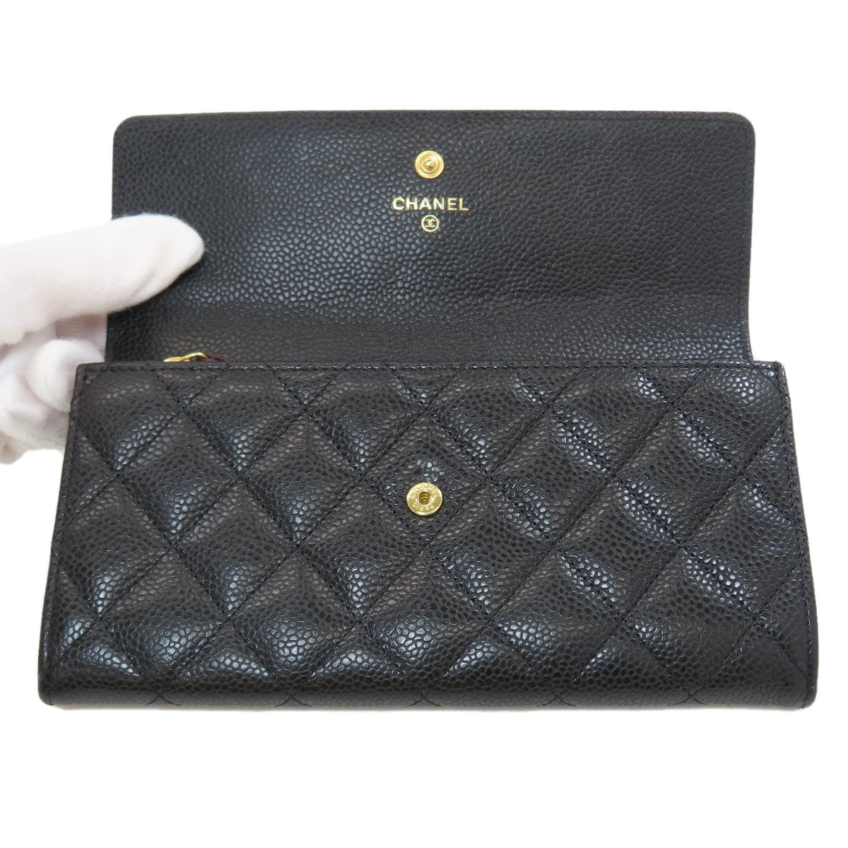 シャネル マトラッセ ココマーク ゴールド金具 長財布（小銭入れあり） 中古 商品画像5