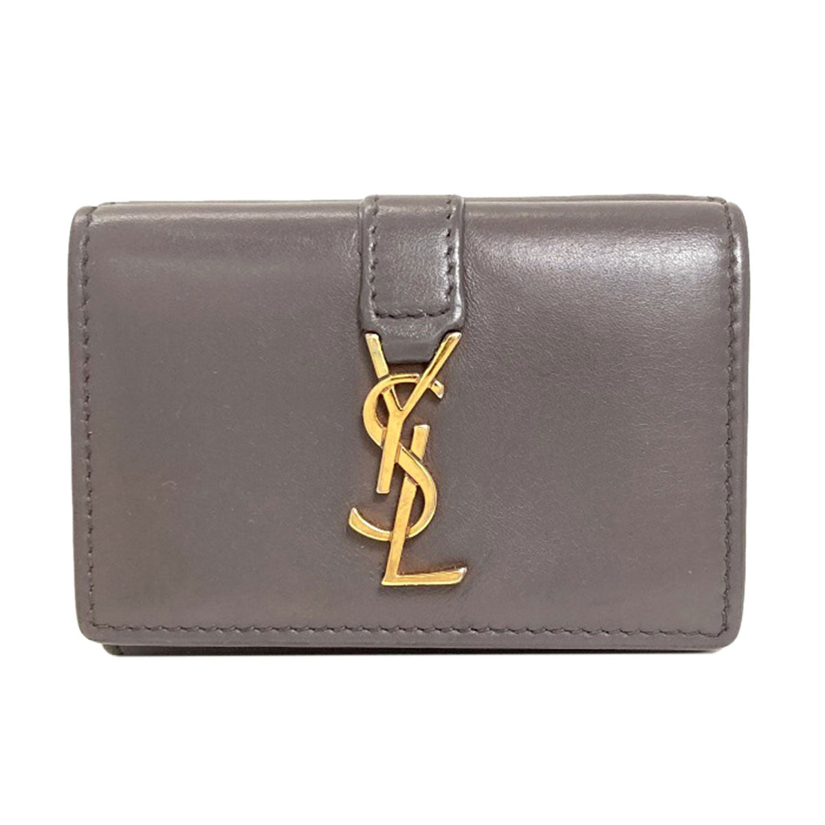 イヴ・サンローラン カサンドラ コンパクトウォレット 三つ折り財布（小銭入れあり） 中古 商品画像2