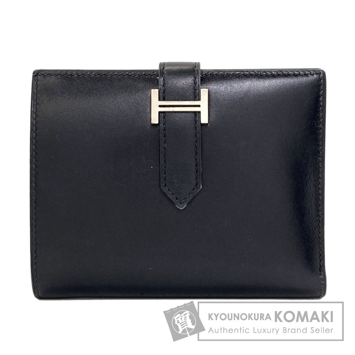 エルメス ベアンコンパクト シルバー金具 二つ折り財布（小銭入れあり） 中古 商品画像1