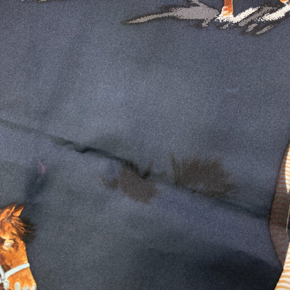 エルメス カレ90 LES MUSTANNGS 野生馬 スカーフ 中古 商品画像9