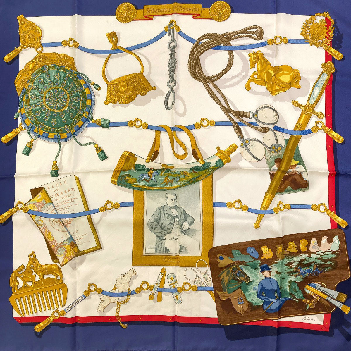 エルメス カレ90 エルメスの思い出 スカーフ 中古 商品画像4