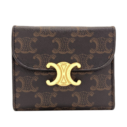 セリーヌ スモール フラップウォレット トリオンフ 三つ折り財布（小銭入れあり） 中古 商品画像2