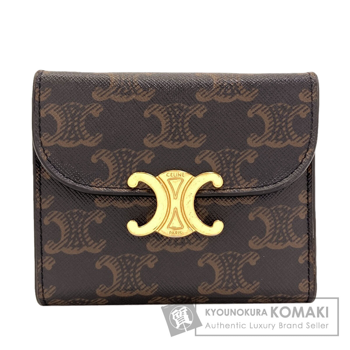 セリーヌ スモール フラップウォレット トリオンフ 三つ折り財布（小銭入れあり） 中古 商品画像1