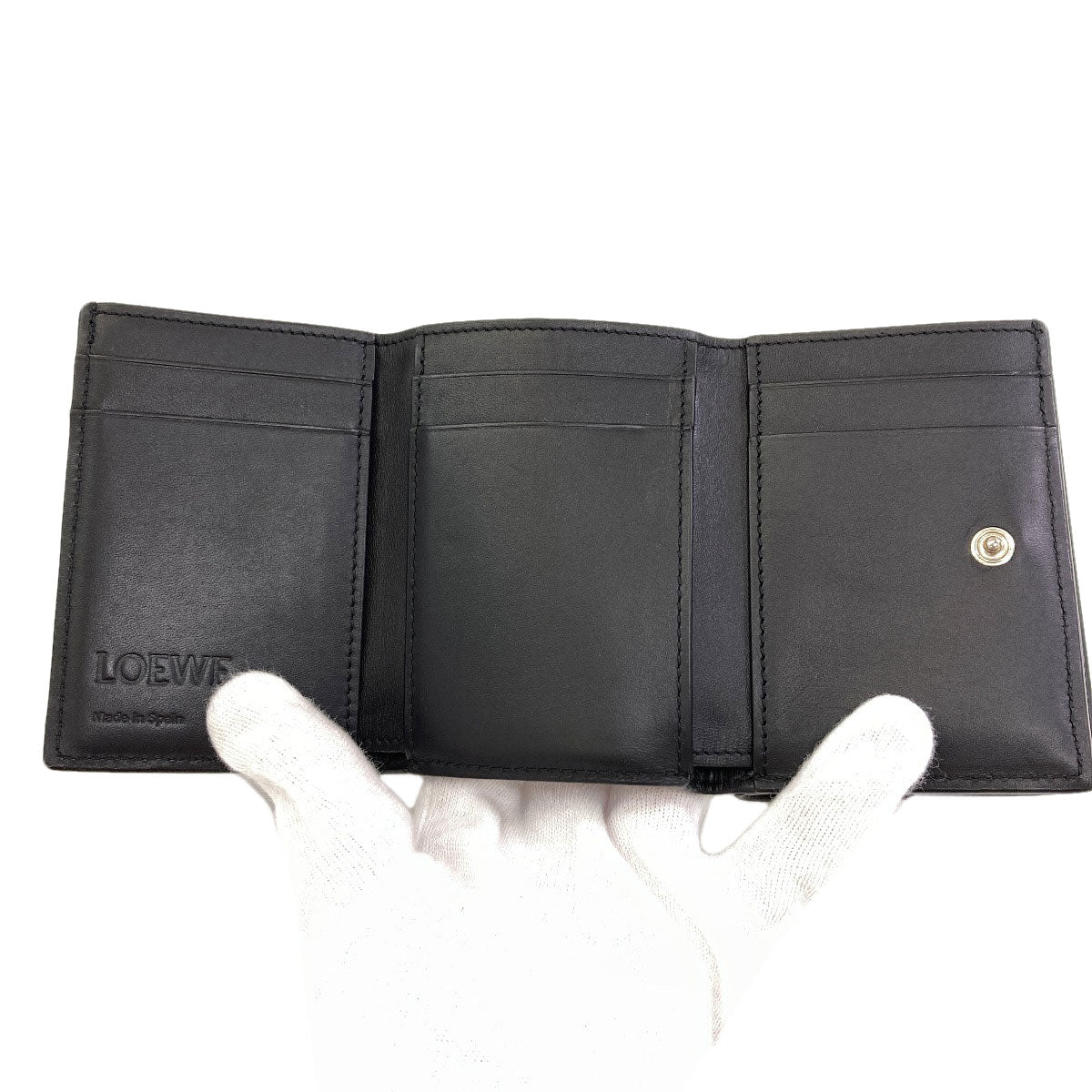 ロエベ アナグラムパッチ 三つ折り財布（小銭入れあり） 中古 商品画像5