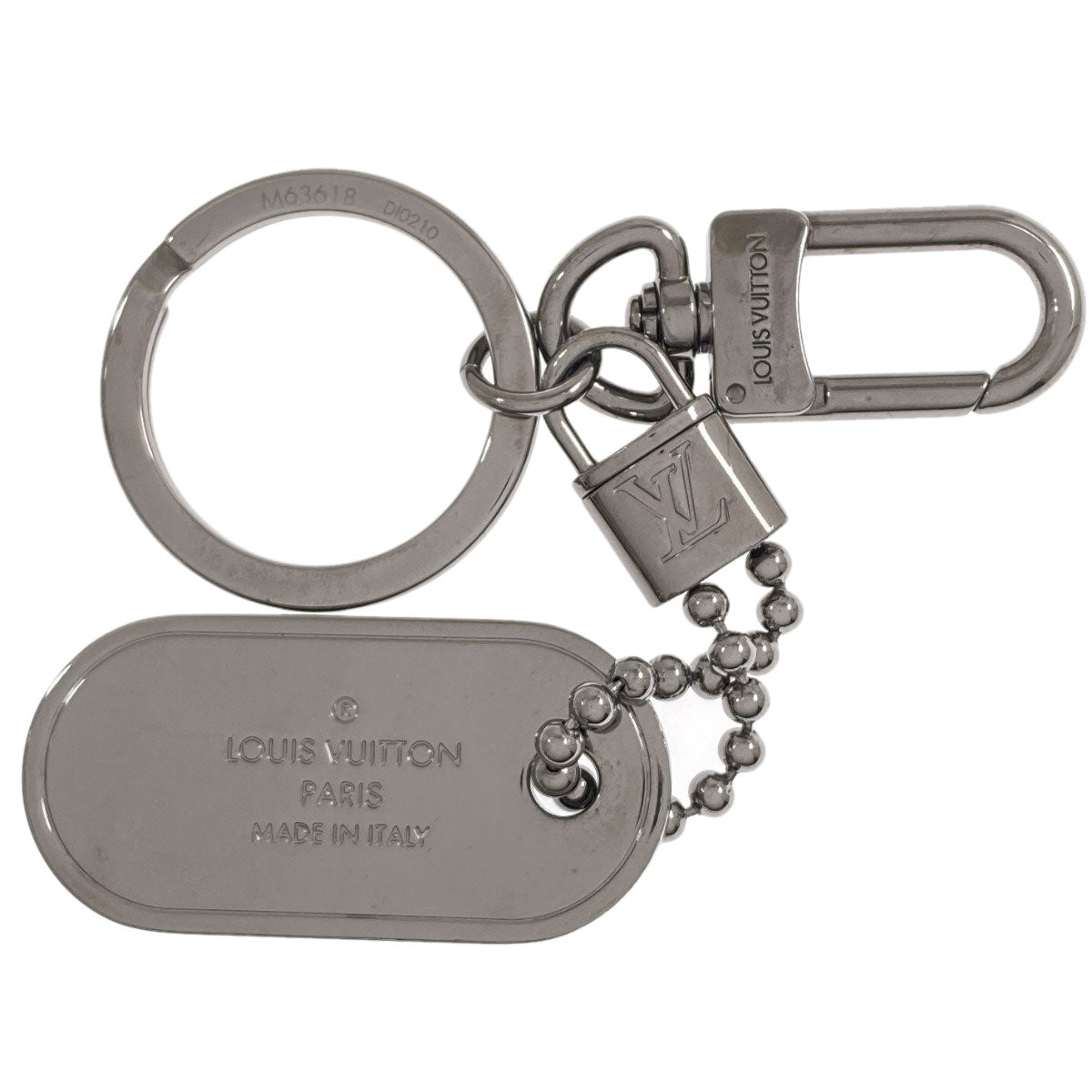 ルイヴィトン M63618 ポルト・クレ・タブ モノグラム ID キーホルダー 中古 商品画像5