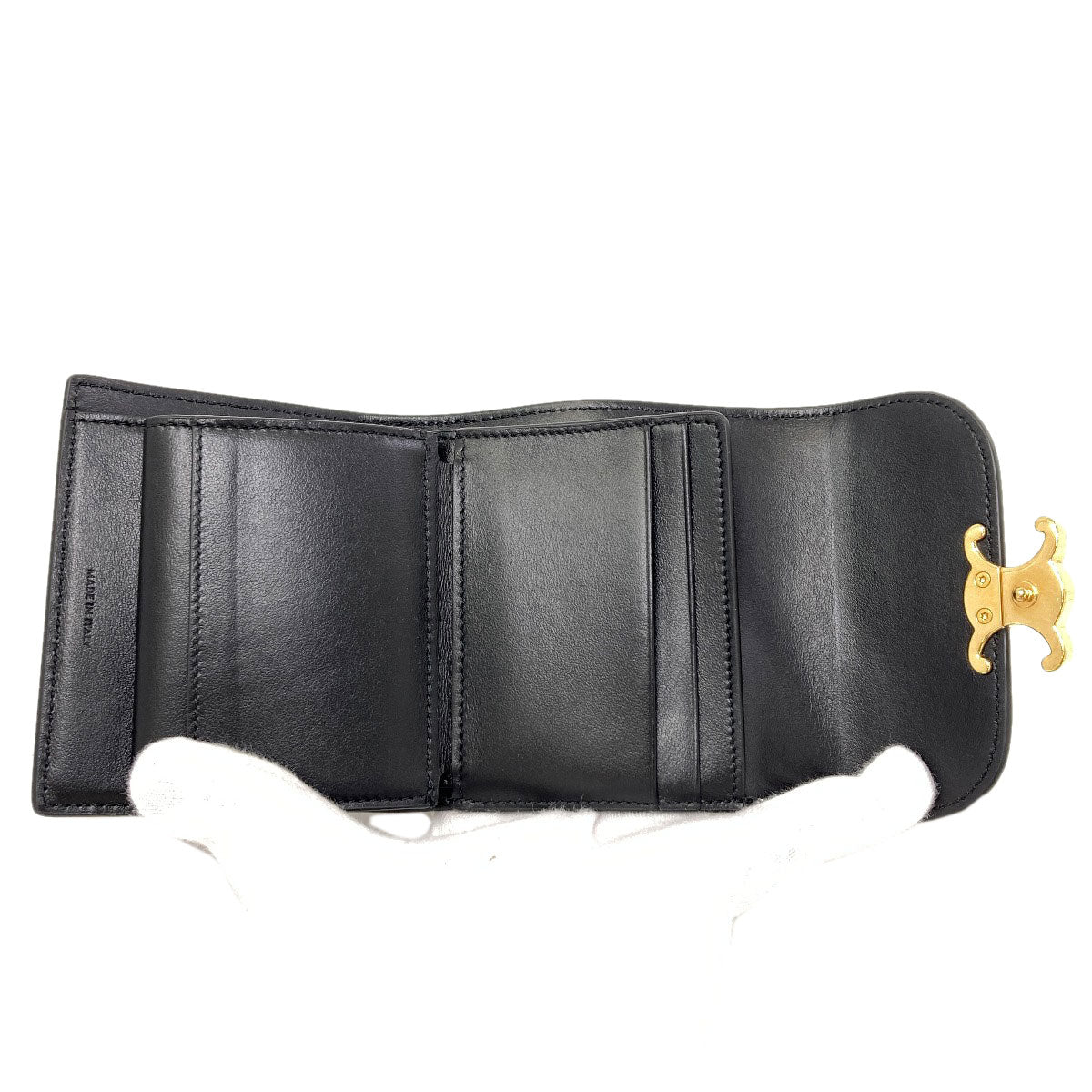 セリーヌ スモール フラップウォレット トリオンフ 三つ折り財布（小銭入れあり） 中古 商品画像5