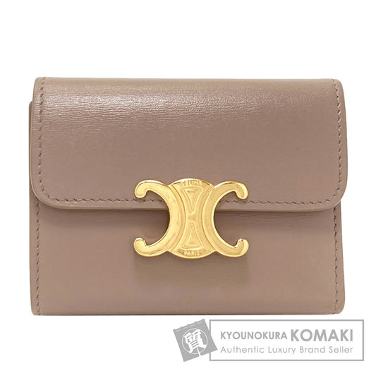 セリーヌ コイン入れ付きコンパクトウォレット トリオンフ 三つ折り財布（小銭入れあり） 中古 商品画像1