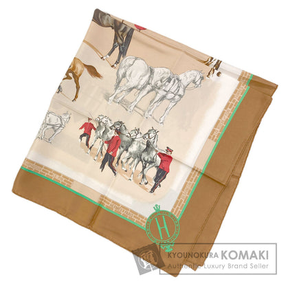 エルメス カレ90 LES HARAS NATIONAUX 国立種馬飼育場 スカーフ 中古 商品画像1
