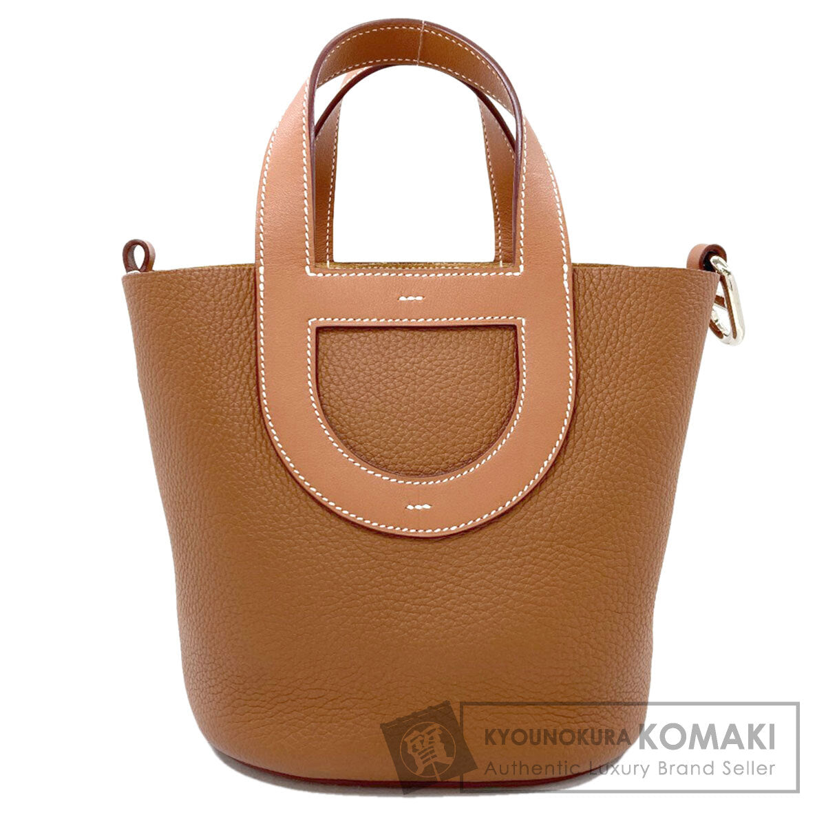 エルメス インザループ18 ゴールド シルバー金具 ハンドバッグ 中古 商品画像1