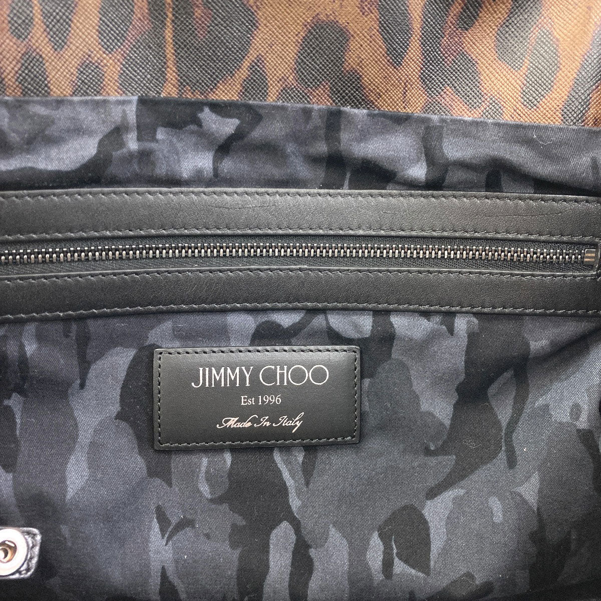 ジミーチュウ レオパード柄 エンボス加工 トートバッグ 中古 商品画像8