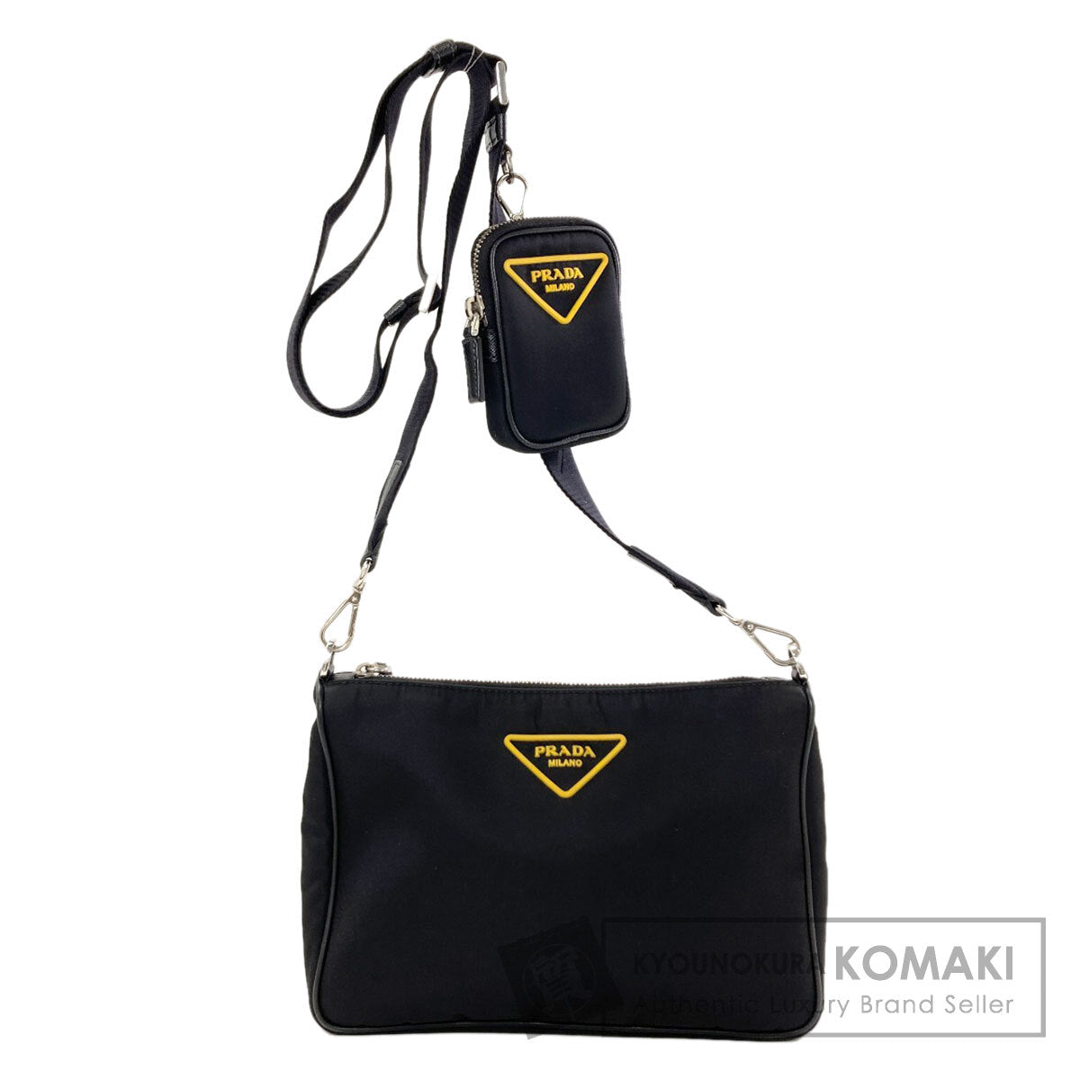 プラダ トライアングルロゴ ショルダーバッグ 中古 商品画像1