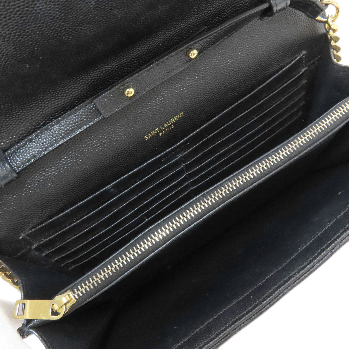 イヴ・サンローラン チェーンウォレット エンヴェロップ ミディアム チェーンショルダー 長財布（小銭入れあり） 中古 商品画像7