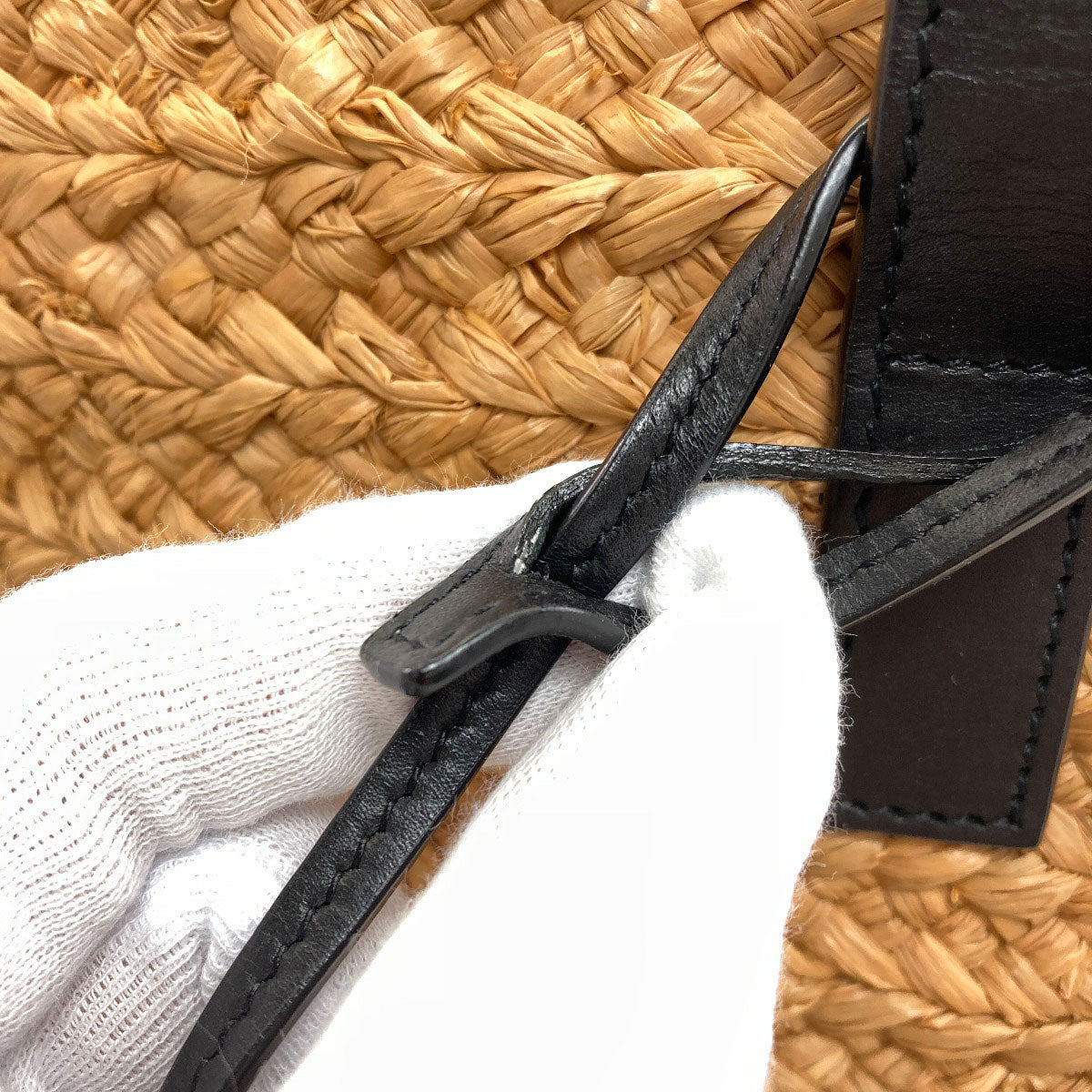 イヴ・サンローラン カゴバッグ パニエ スモール トートバッグ 中古 商品画像10