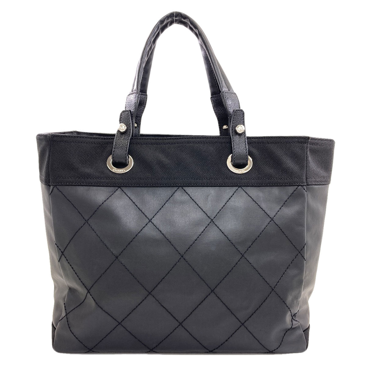シャネル パリビアリッツ シルバー金具 トートバッグ 中古 商品画像3