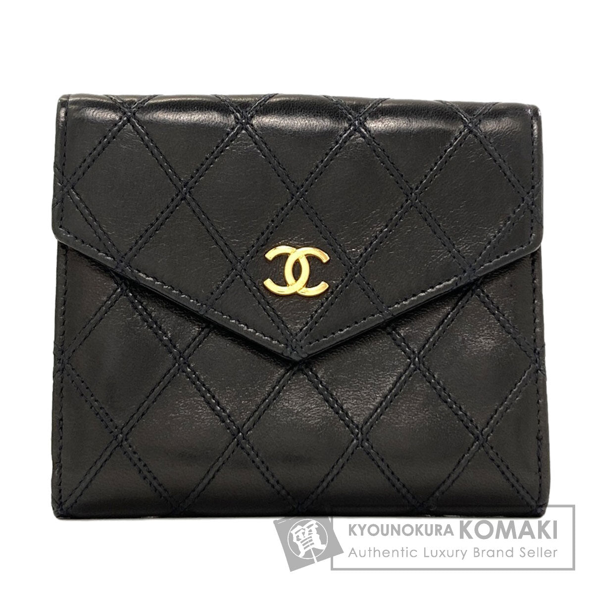 シャネル ビコローレ ココマーク ゴールド金具 二つ折り財布（小銭入れあり） 中古 商品画像1
