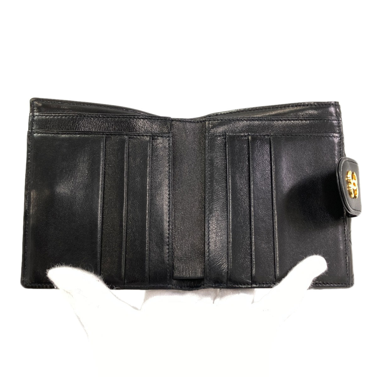 シャネル ビコローレ ココマーク ゴールド金具 二つ折り財布（小銭入れあり） 中古 商品画像5