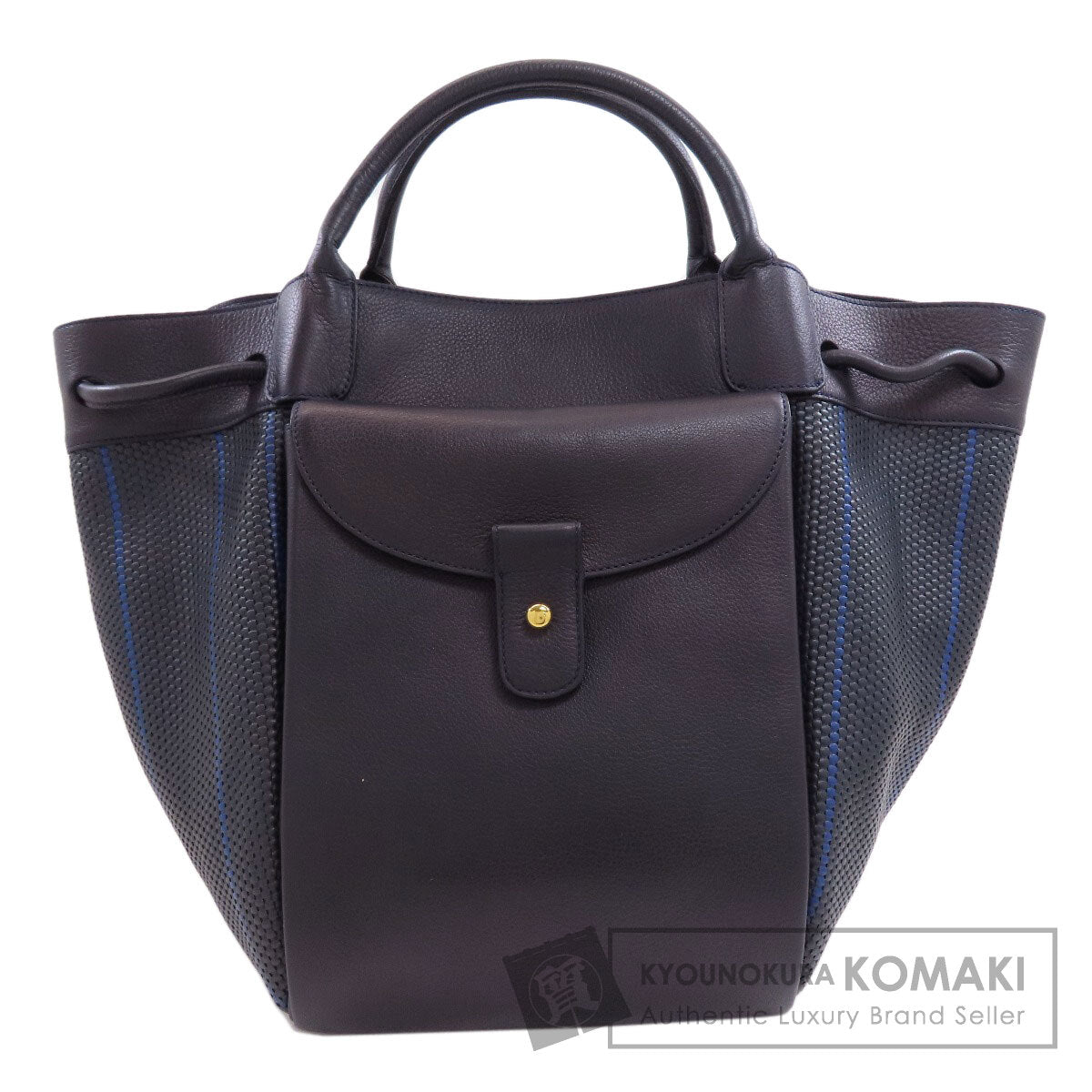 デルヴォー ストライプ ハンドバッグ 中古 商品画像1