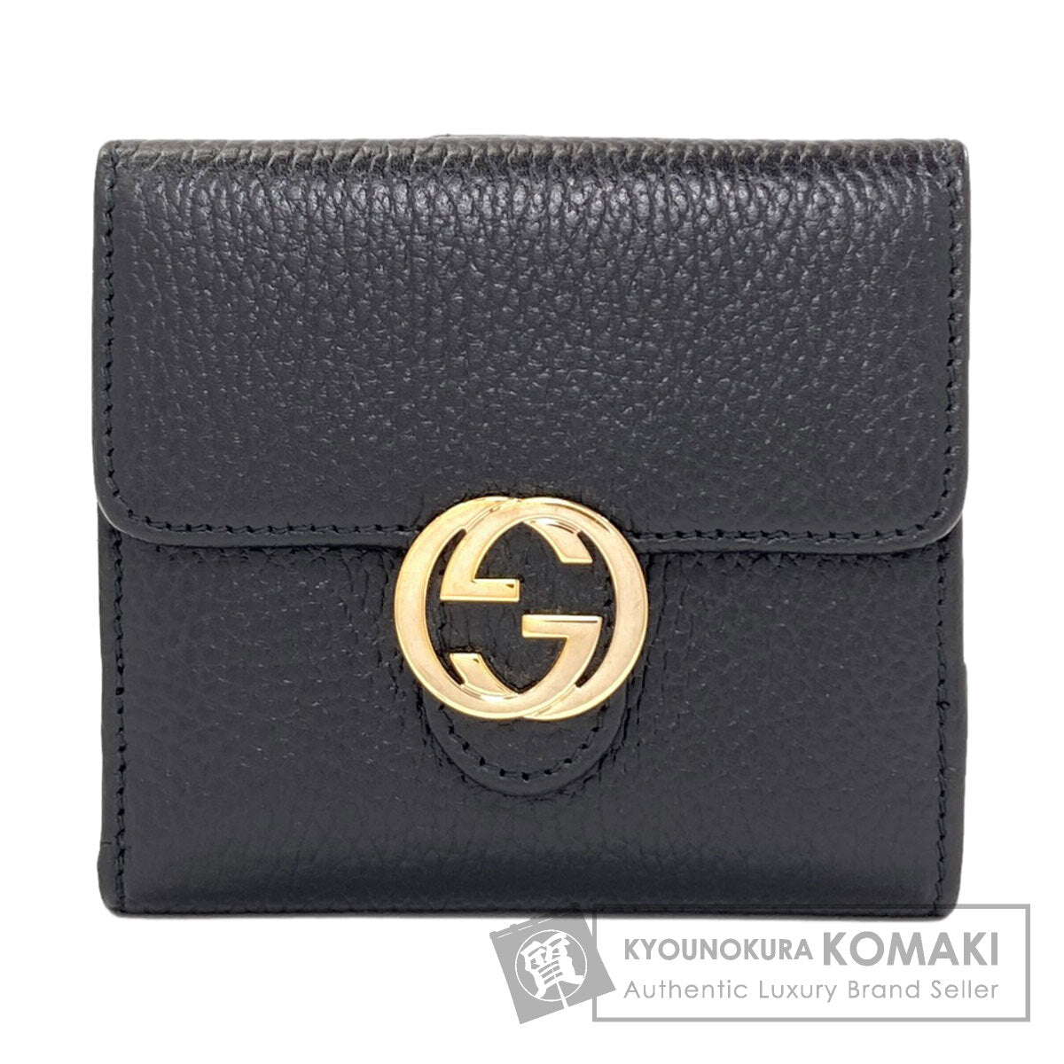 グッチ 615525 アウトレット インターロッキングG 二つ折り財布（小銭入れあり） 中古 商品画像1