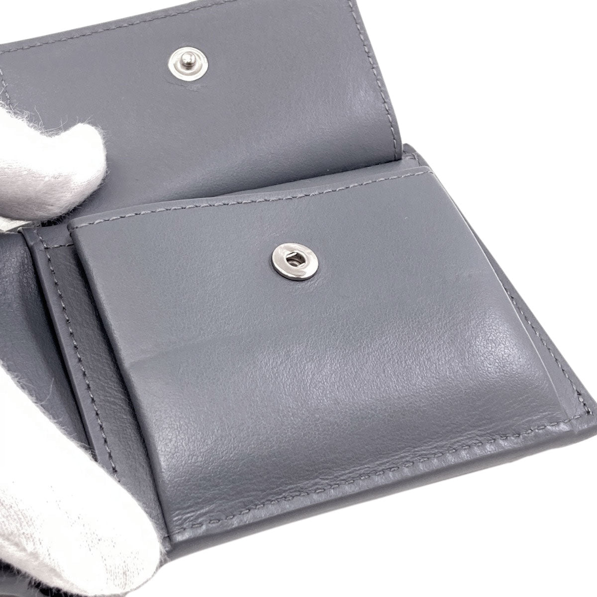ボッテガヴェネタ カセット マキシイントレチャート 二つ折り財布（小銭入れあり） 中古 商品画像11
