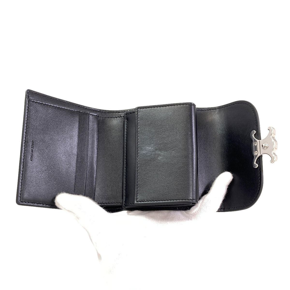 セリーヌ スモール フラップウォレット トリオンフ 三つ折り財布（小銭入れあり） 中古 商品画像5
