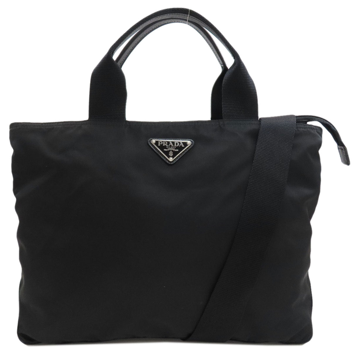 プラダ ロゴ金具 2WAY トートバッグ 中古 商品画像2