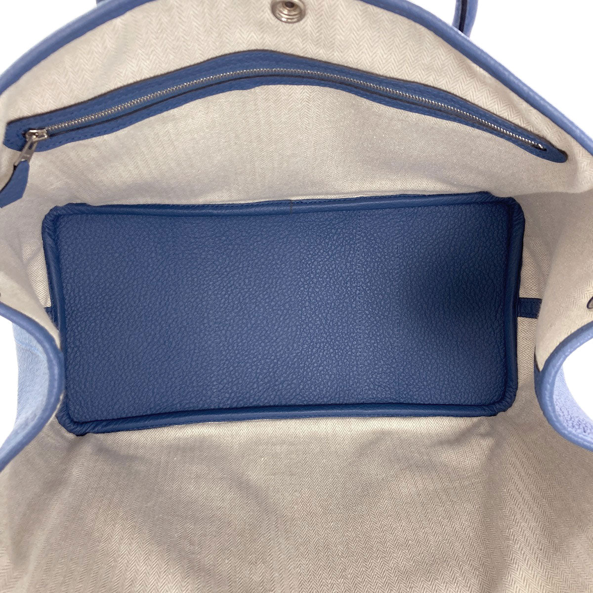エルメス ガーデンパーティ ブルーアガット シルバー金具 トートバッグ 中古 商品画像6
