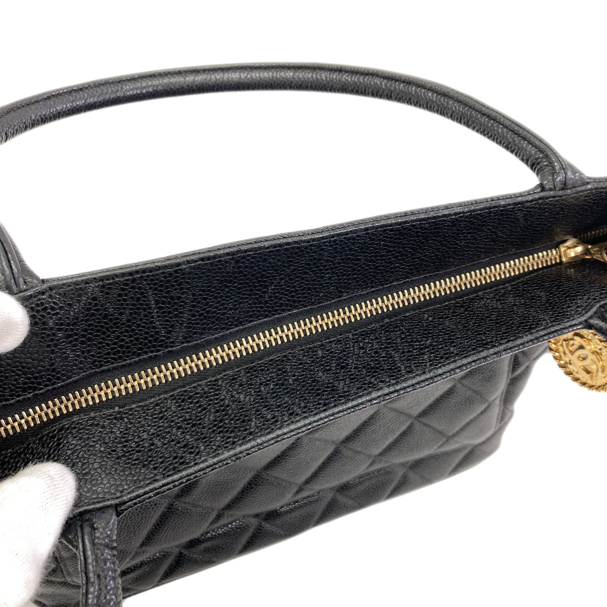 シャネル 復刻トート ゴールド金具 トートバッグ 中古 商品画像12