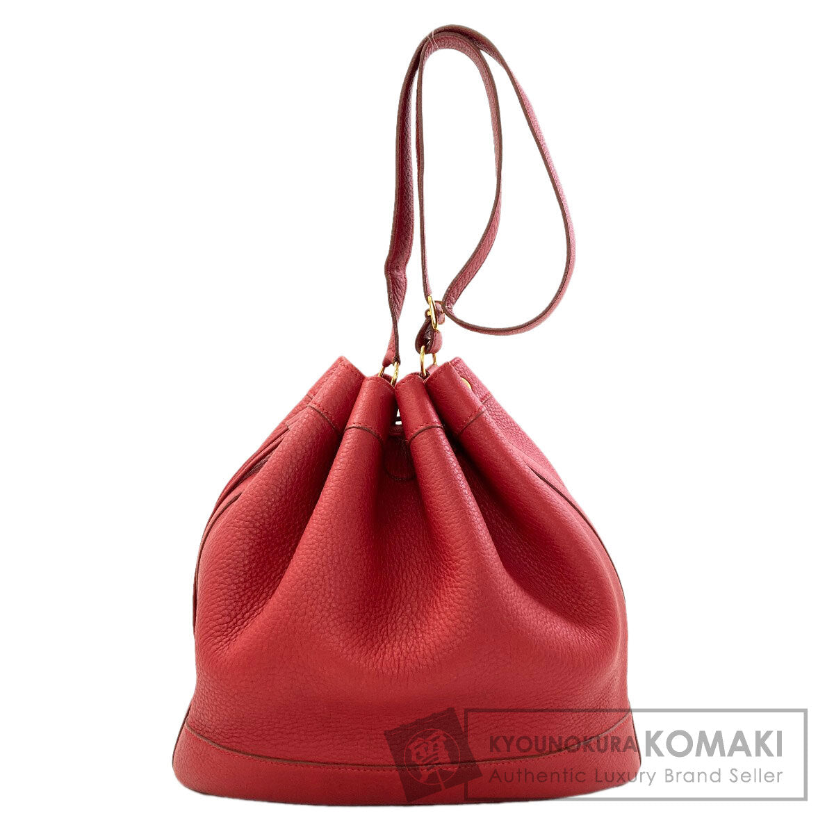 エルメス マーケットGM ルージュ ゴールド金具 ショルダーバッグ 中古 商品画像1